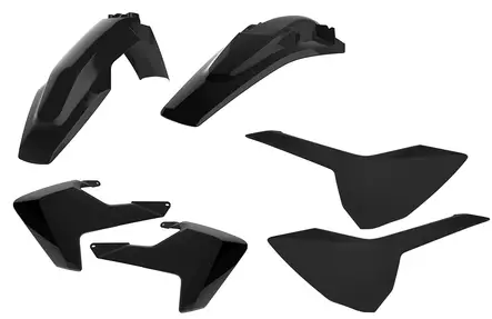 Polisport plastic kit TE/FE 17-18 Black (1) - Duell MP varaosat ja tarvikkeet - 129284 - 1