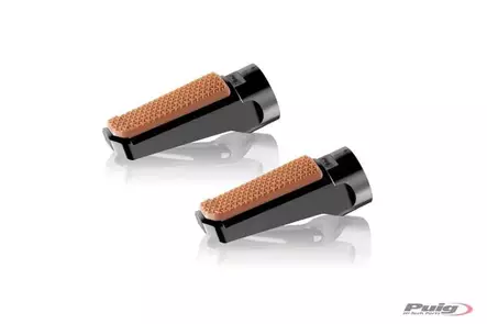 Puig Footpegs Vintage+Rubber Rig/Left C/Black - Duell MP varaosat ja tarvikkeet - 90404 - 1