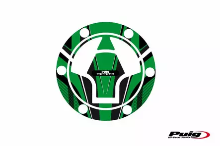 Puig Fuel Cap Cover Mod. Radical Kawasaki C/Green - Duell MP varaosat ja tarvikkeet - 91564 - 1