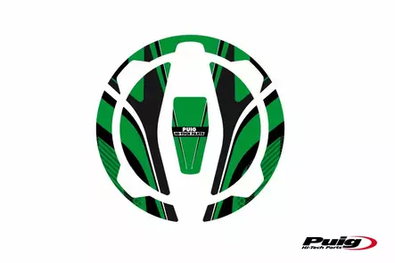 Puig Fuel Cap Cover Mod. Radikal Kawasaki C/Green - Duell MP varaosat ja tarvikkeet - 90364 - 1