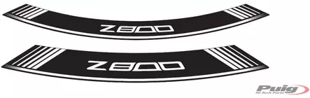 Puig Kit 8 Rim Strips Z800 C/White - Duell MP varaosat ja tarvikkeet - 92654 - 1