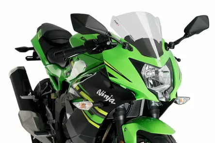 Puig Racing Screen Kawasaki Ninja 125 19' C/Clear - Duell MP varaosat ja tarvikkeet - 94884 - 1
