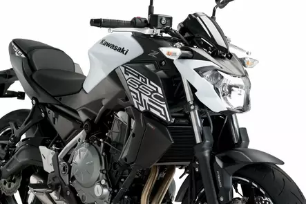 Puig Radiator Side Panels Kawasaki Z650 17' C/Black - Duell MP varaosat ja tarvikkeet - 90134 - 1