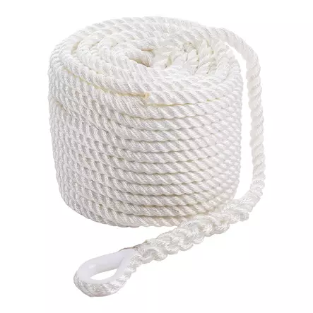 Qvarken Ankkuriköysi Classic koussilla 12mm 35m valkoinen - Duell venetarvikkeet - 139724 - 1