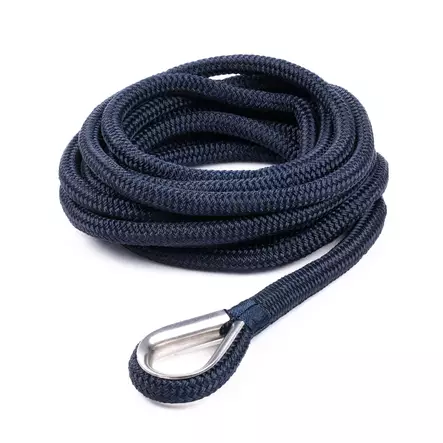 Qvarken Kiinnitysköysi Dockline koussilla 14mm 6m navy sin - Duell venetarvikkeet - 139214 - 1