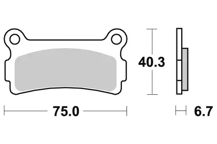 Sbs Jarrupalat Ceramic - Duell MP varaosat ja tarvikkeet - 123884 - 1