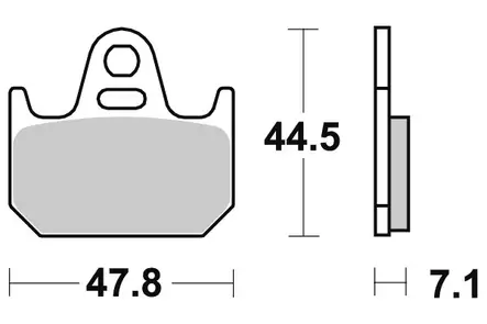 Sbs Jarrupalat Ceramic - Duell MP varaosat ja tarvikkeet - 124074 - 1