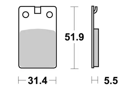 Sbs Jarrupalat Ceramic (595HF) - Duell MP varaosat ja tarvikkeet - 140254 - 1