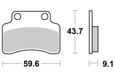 Sbs Jarrupalat Ceramic (723HF) - Duell MP varaosat ja tarvikkeet - 125064 - 1