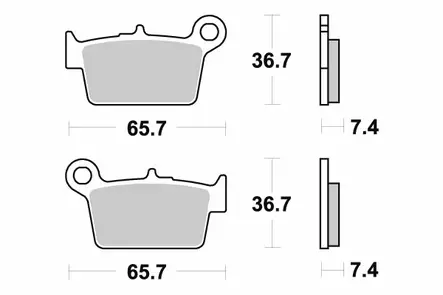 Sbs Jarrupalat Ceramic (861HF) - Duell MP varaosat ja tarvikkeet - 123854 - 1