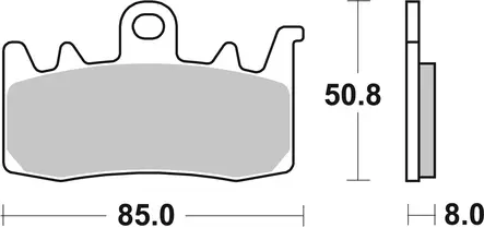 Sbs Jarrupalat Dual Sinter - Duell MP varaosat ja tarvikkeet - 122594 - 1