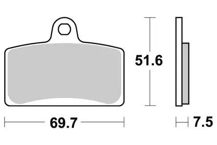Sbs Jarrupalat Sintered - Duell MP varaosat ja tarvikkeet - 123414 - 1