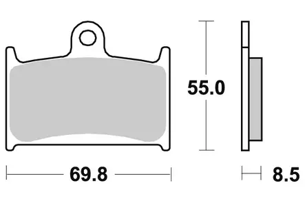 Sbs Jarrupalat Sintered - Duell MP varaosat ja tarvikkeet - 123604 - 1