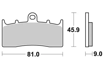Sbs Jarrupalat Sintered - Duell MP varaosat ja tarvikkeet - 123744 - 1