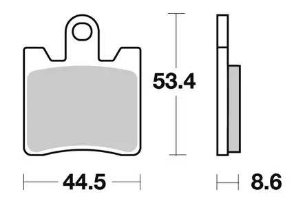 Sbs Jarrupalat Sintered - Duell MP varaosat ja tarvikkeet - 123824 - 1