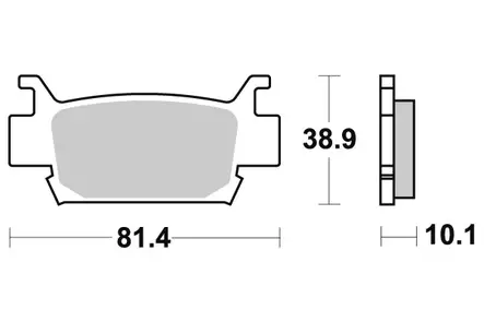 Sbs Jarrupalat Sintered Offroad - Duell MP varaosat ja tarvikkeet - 123134 - 1