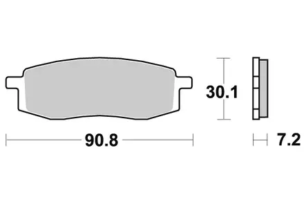 Sbs Jarrupalat Sintered Offroad - Duell MP varaosat ja tarvikkeet - 123474 - 1