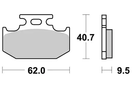 Sbs Jarrupalat Sintered Offroad - Duell MP varaosat ja tarvikkeet - 123594 - 1