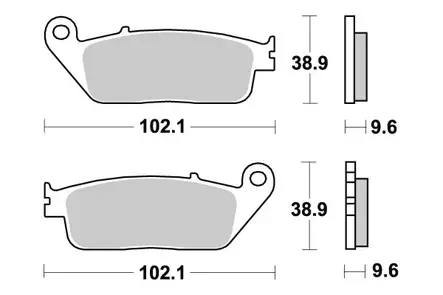 Sbs Jarrupalat Sintered Replaced with 23-700HS - Duell MP varaosat ja tarvikkeet - 123924 - 1