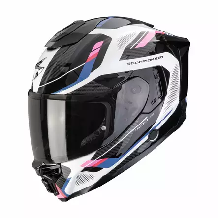 SCORPION Helmet EXO-1500 AIR SLEEK white-Black-Pink, S - Duell ajovarusteet - 49154 - 1