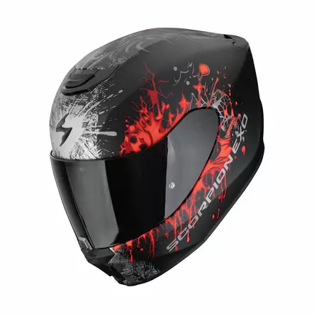 SCORPION Helmet EXO-391 WOLF Matt Black-Red, XS - Duell ajovarusteet - 50094 - 1