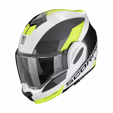 SCORPION Kypärä EXO-TECH Evo Team kelta/valkoinen, 2XL - Duell ajovarusteet - 50114 - 1