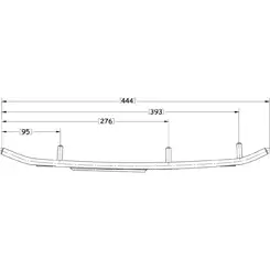Sno-X Ripper Four Ohjausrauta pari 4" Kovametalli - Duell MK varaosat ja tarvikkeet - 22124 - 1
