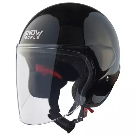 Snowpeople Pro avokypärä tuplavisiirillä musta, XS - Duell ajovarusteet - 60054 - 1