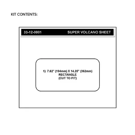 Stompgrip Universal Sheet - Super Volcano : Clear - Duell MP varaosat ja tarvikkeet - 116704 - 1