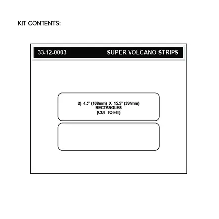 Stompgrip Universal Strips - Super Volcano : Clear - Duell MP varaosat ja tarvikkeet - 117064 - 1