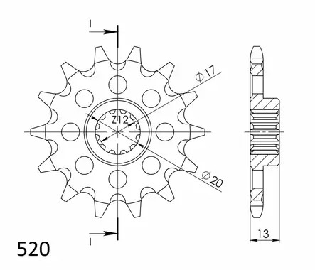 Supersprox Eturatas 125-13.1 - Duell MP varaosat ja tarvikkeet - 119284 - 1
