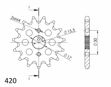 Supersprox / JT Eturatas 1256.16 - Duell MP varaosat ja tarvikkeet - 119254 - 1