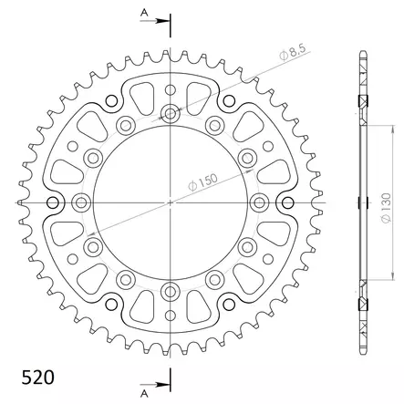 Supersprox Stealth Takaratas Sininen - Duell MP varaosat ja tarvikkeet - 118324 - 1