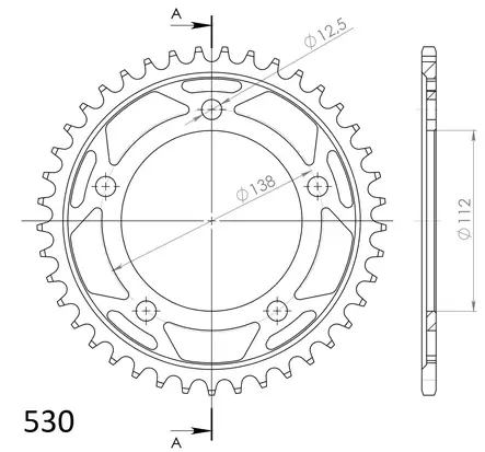 Supersprox Teräs takaratas 302.41 - Duell MP varaosat ja tarvikkeet - 119954 - 1