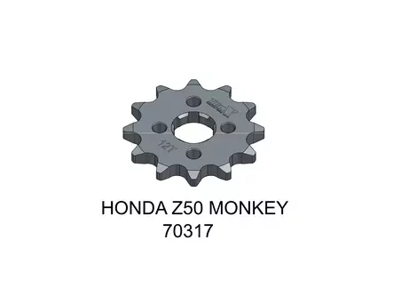 Tec-X Eturatas 12 hammasta (420) Honda Z50 Monkey - Duell mopojen varaosat ja tarvikkeet - 119834 - 1