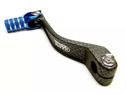 Tec-X Vaihdepoljin Carbon-kuvio/Sininen Derbi Senda / Aprilia RXSX 06- / Gil - Duell mopojen varaosat ja tarvikkeet - 114214 - 1