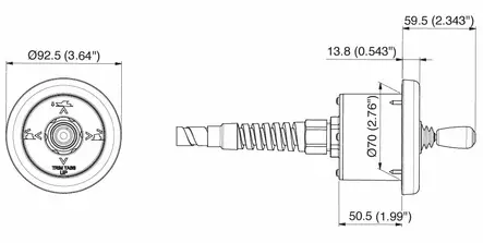 Uflex Trimmitasosarja MTT 12-CH - Musta (Pitkä malli 309mm) - Duell venetarvikkeet - 137404 - 1