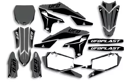 UFO Graphic Kit YZ250F 19-23 YZ450F 18-22 Stokes Grey - Duell MP varaosat ja tarvikkeet - 47564 - 1