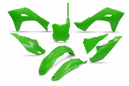 UFO Plastic kit 5-parts OEM Green KX250F 25-.. KX450F 24-.. - Duell MP varaosat ja tarvikkeet - 47214 - 1
