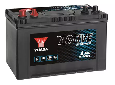 Yuasa M27-90S Active Marine Start Battery 12V 90Ah 720A Huom.Rullakkorahti (15) - Duell muut varaosat ja tarvikkeet - 131644 - 1