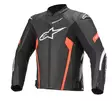 Alpinestars Nahkatakki Faster AirFlow v2 Musta/Punainen Fluo, 52 - Duell ajovarusteet - 40824 - 1