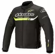 Alpinestars Tekstiilitakki T-SP S Ignition Vedenpitävä Musta/Keltainen fluo XL - Duell ajovarusteet - 42944 - 1
