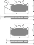 GOLDFREN Jarrupalat 205 Ceramic carbon AD - Duell MP varaosat ja tarvikkeet - 67304 - 1