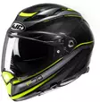 HJC Kypärä F70 Diwen Musta/Fluo Keltainen MC3H XS 54-55cm - Duell ajovarusteet - 56804 - 1
