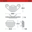 Moto-Master Jarrupalat KTM: 125-250-300-350-500 LC4 600 TM: 125 April - Duell MP varaosat ja tarvikkeet - 120654 - 1