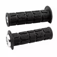 ODI (Single-Clamp) GRIPS ROGUE ATV/PWC - V2.1 L/O 125mm ¾ Flg Black w/Silver Cl - Duell MP varaosat ja tarvikkeet - 53604 - 1