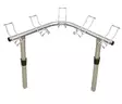 OS ROD HOLDER 5 WAY CORNER RACK STAINLESS STEEL - Duell venetarvikkeet - 132604 - 1