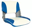OS SKIPPER SEAT FOLDING UPHOLSTERED BLUE/WHITE - Duell venetarvikkeet - 132964 - 1
