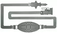 Osculati polttoaineletku + liitin (2kpl) Mercury/Mariner 1987- - Duell venetarvikkeet - 4644 - 1
