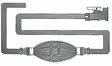 Osculati polttoaineletku + liitin Yamaha Mercury/Mariner 1987- - Duell venetarvikkeet - 4834 - 1
